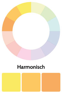 Harmonische Farbgebung